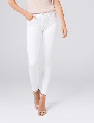 Forever New Poppy Mid-Rise Ankle Grazer Jeans - White - 8