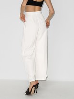 Thumbnail for your product : Frankie Shop Elvira belted wide-leg trousers