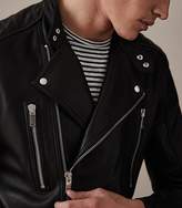 Thumbnail for your product : Reiss Hemming Quilted Leather Jacket
