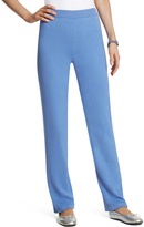 Thumbnail for your product : Chico's Cotton Cashmere Rib Stripe Pants in Lobelia Blue