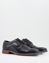 Thumbnail for your product : Dune London Bennett brogue shoes in black leather