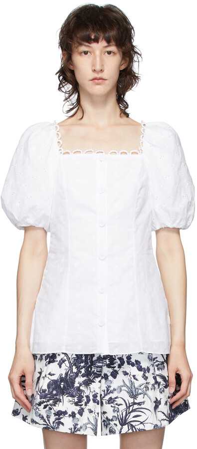 White Short Sleeve Blouse | Shop the world's largest collection of 