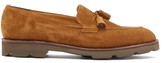 Thumbnail for your product : John Lobb Callington Suede Tassel Loafers - Brown