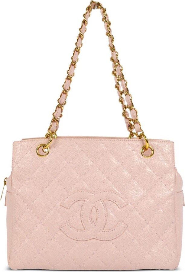 Chanel Pre Owned 2005 Jumbo CC Wild Stitch handbag - ShopStyle Tote Bags