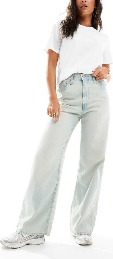 Levi's cinch baggy jeans in bleach wash