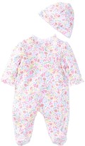Thumbnail for your product : Little Me Garden Floral Footie & Hat Set (Baby Girls)