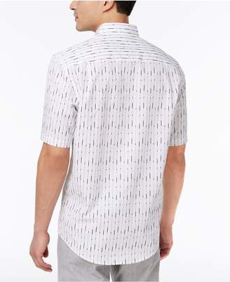 Alfani Big & Tall Men's Vertical Striped Shirt, Created for Macy's
