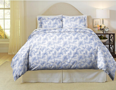 Pointehaven Valentina Combed Cotton Duvet Cover Set
