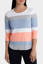 Thumbnail for your product : Deep Stripe 3/4 Sleeve Tee