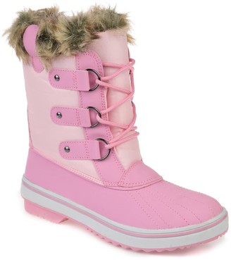 pink fur boots women's shoes