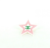 Thumbnail for your product : Chanel Cc Star Shaped Pin's In White, Pink And...