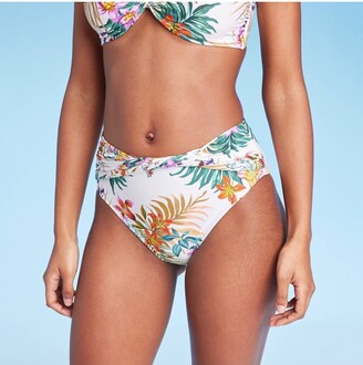 Women's Twist-Front High Waist edium Coverage Bikini Bottom - Shade & Shore™  - ShopStyle Two Piece Swimsuits