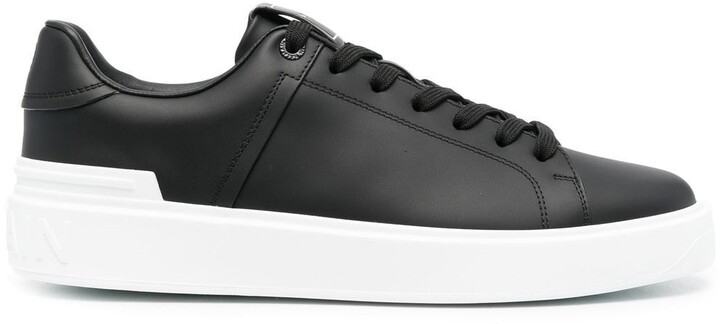 sneakers black leather