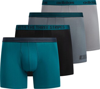 adidas Men's Core Stretch Cotton Boxer Brief Underwear (4-Pack) - ShopStyle