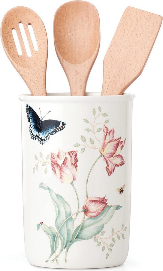 Lenox Butterfly Meadow 4Pc Utensil Holder Set