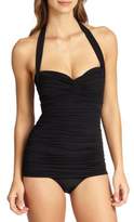 Thumbnail for your product : Norma Kamali One-Piece Ruched Maillot Swimsuit