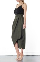 Thumbnail for your product : Meem Label Blake Green Tulip Skirt