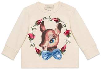Gucci Baby sweatshirt with fawn print