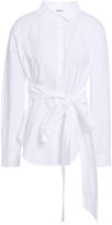 Thumbnail for your product : BA&SH Belted Cotton-poplin Shirt