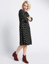 Thumbnail for your product : Marks and Spencer Smock Print 3/4 Sleeve Shift Dress