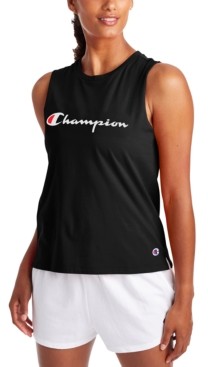 champion logo tank tops