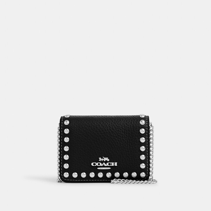 Coach Outlet Mini Wallet On A Chain With Rivets - ShopStyle