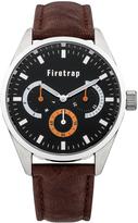 Thumbnail for your product : Firetrap Black Dial Brown Strap Mens Watch