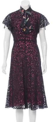 Etro Wool-Blend Guipure Lace Dress w/ Tags