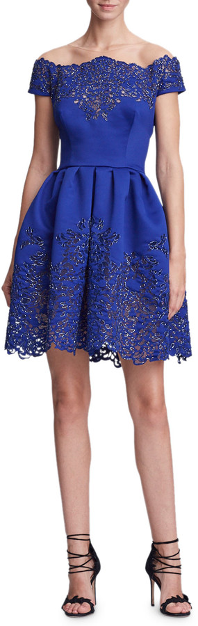 cobalt cocktail dress