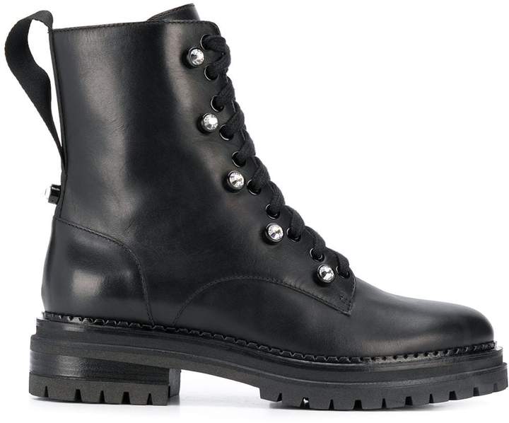 sergio rossi combat boots