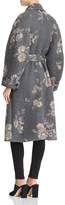 Thumbnail for your product : Rebecca Taylor Floral Print Wool Wrap Coat