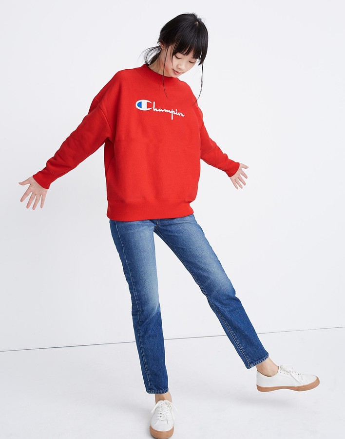 champion oversized crew neck