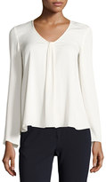 Thumbnail for your product : Armani Collezioni V-Neck Stretch-Silk Blouse