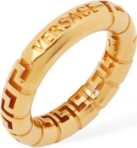 Crystal Versace Galaxy Cuff Rings Gold | VERSACE IN