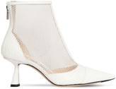 Thumbnail for your product : Jimmy Choo 65mm Kix Mesh & Patent Leather Boots