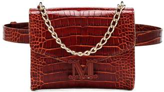 Max Mara Linda croc-effect leather belt bag