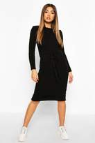 Thumbnail for your product : boohoo Cable Knit Midi Dress