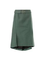 Thumbnail for your product : Jil Sander Rhodes macro-canvas skirt