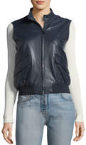 Thumbnail for your product : The Row Lehry Zip-Front Leather Vest