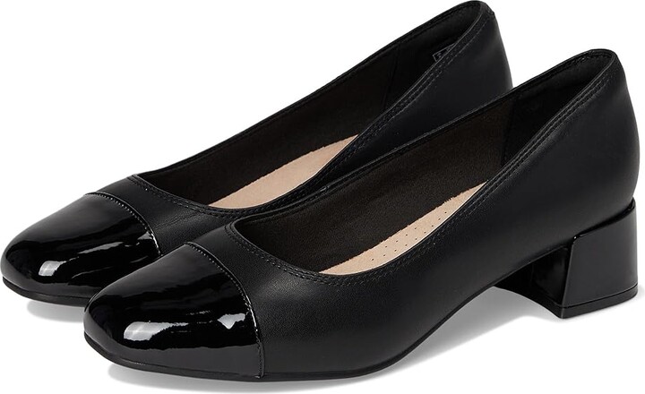 Clarks Iridessa May Women's Shoes Black Leather : 9.5 D - Wide