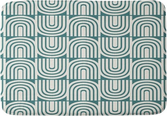 Deny Designs HeatherDuttonRefractionRainbowMemoryFoamBathRugCream-DenyDesigns:GeometricMicrofiberNon-SlipBacking