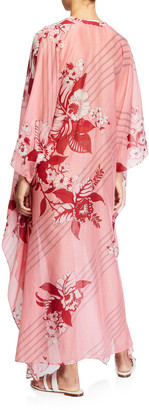 Etro Jasmine Floral Print Cotton-Silk Dress