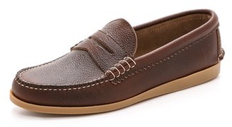 Quoddy Pebbled Penny Loafers