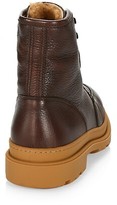 Thumbnail for your product : Brunello Cucinelli Shearling-Lined Leather Ankle Boots