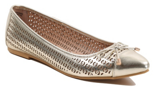 George Laser Cut Pointed Ballet Shoes