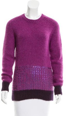 Tomas Maier Foil-Accented Alpaca-Blend Sweater w/ Tags