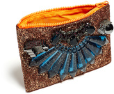 Thumbnail for your product : Mawi Orange Glitter Clutch