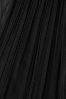Thumbnail for your product : Jason Wu Collection Gathered Silk-blend Tulle Top - Black