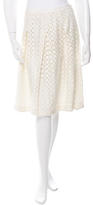 Thumbnail for your product : Tory Burch Embroidered Knee-Length Skirt w/ Tags
