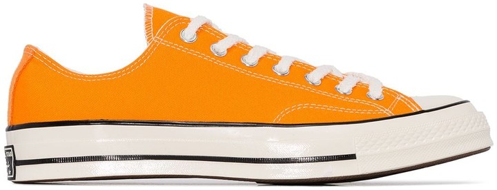 orange converse trainers
